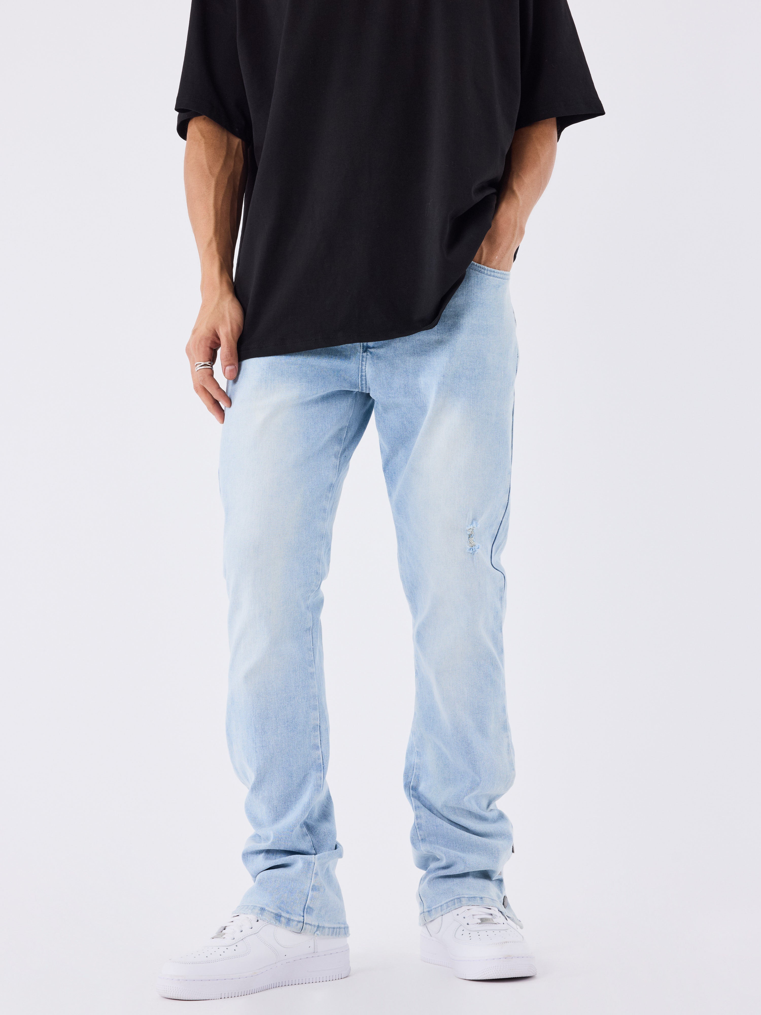 jeans-flare-bleu